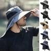 Summer UV Protection Sun Hat for Men Women Outdoor Visor Bucket Hat with Neck Flap And Face Guard Wide Brim Fisherman Hat for Fishing Camping Hiking