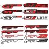 Car GT LINE Styling Metal Car Badge Rear Emblem Tail Sticker For 206 208 308 307 207 208 3008 407 508 2008 RCZ  Rio K3 K5