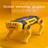 Quadruped Bionic Smart Robot Dog Cow Toys STEM Solar Electric Mechanical Dog Educational Assembly Science Tech Puzzle Toy