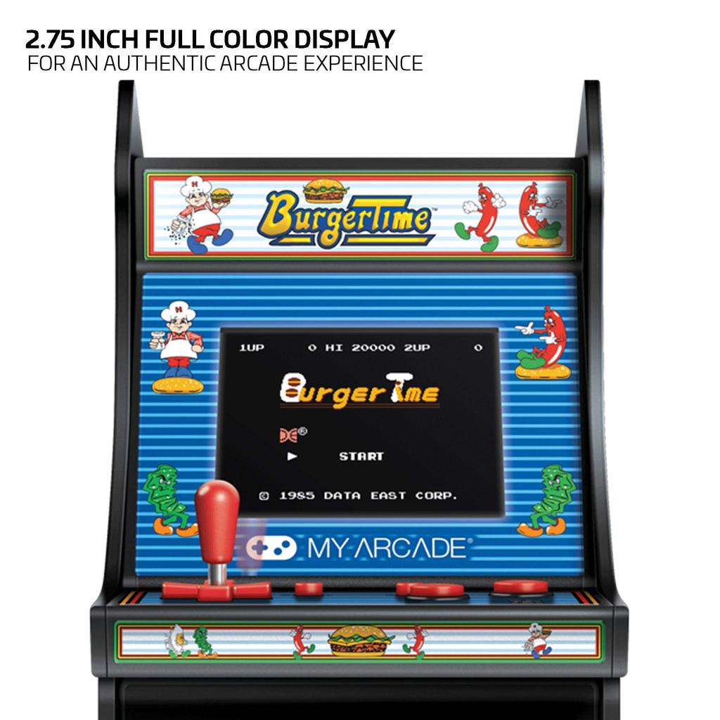 DreamGEAR MyArcade Retro BURGERTIME Yellow Black 6.75" Mini-Game, & (DGUNL-3203)