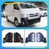 2Pcs LED 12V ABS Car Fog Lamp DRL Daytime Running Light for Toyota Hiace 2014 2015 2016 2017 2018 with Turn Signal