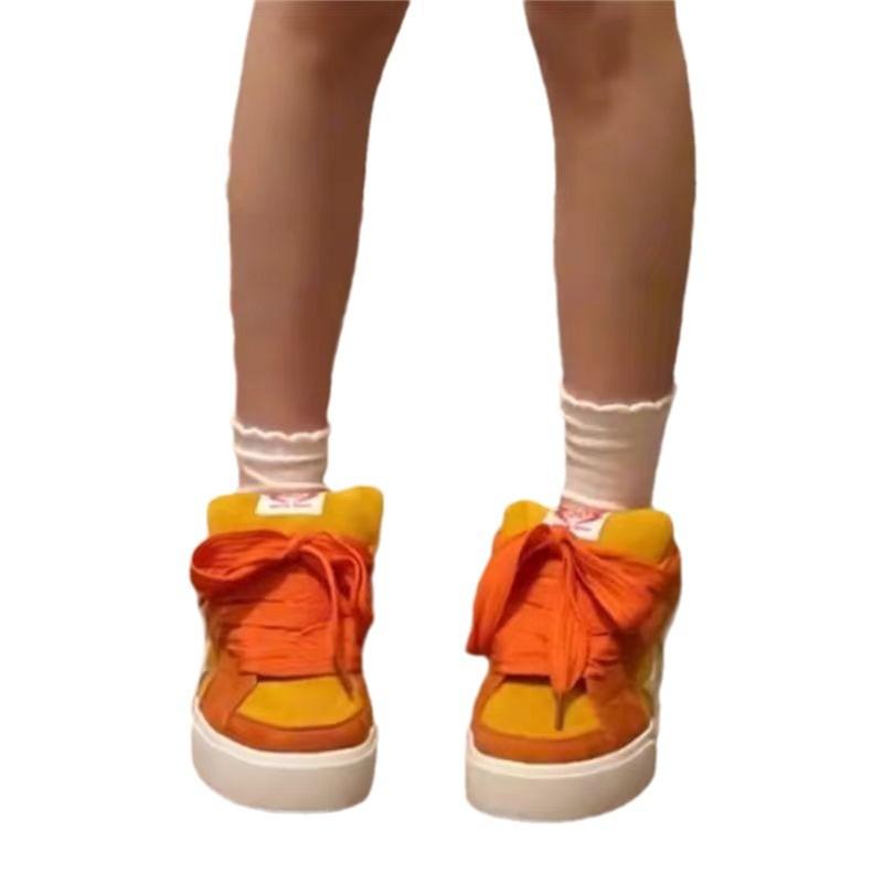 Original Design Flip Fur Retro Street Star Board Shoes Women's Autumn and Winter New Casual Bread Shoes