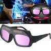 Welder Glasses with 2 Sensors Clear View Wide Application True Color Solar Powered Auto Darkening Welding Goggles
