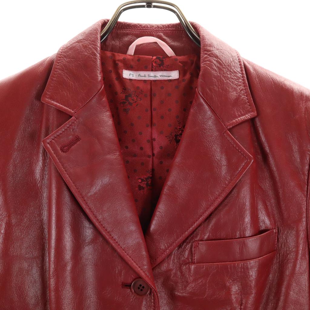 PS Paul Smith Leather Jacket 42 Red Series Women Used