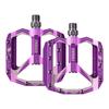 Corki Cycles Bicycle Pedals Extra Large Flat Mountain Bike Aluminum Alloy MTB Wide Platform Pedals Purple Pedals, Pedals, 4" - 9/16" -