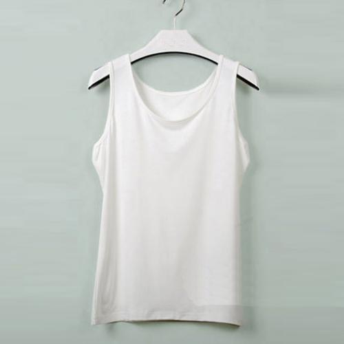 Sleeveless Sexy Vest Women Solid Color Thin Camisole Ladies Round Neck Summer Straps T-shirt