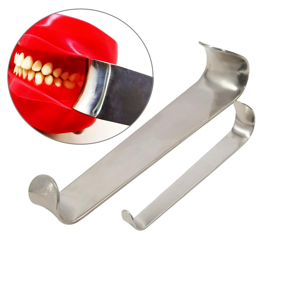 1 Piece or 2 Pieces Dental Surgical Implant Retrator Cheeck and Lip Retractor Implant Roux Etractor Stainless Steel Surgical Tools