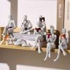Home Desk Top Bookshelf Decoration Reading Woman Resin Crafts Small Ornaments