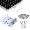 4Pcs Solar Panel Mounting Bracket Solar Panel Mount Brackets Aluminum Z Bracket Kit Z Holder Support Kit for Caravans