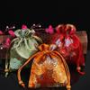 Floral Embroidery Flower Drawstring Bag Coin Purse Small Wallet Festive Sugar Bag Hanfu Decor