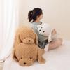 42cm-118cm Simulation Huge High Quality Soft Teddy Dog Plush Doll Pillow Brown White Long Plush Animal Plush Toy Home Decoration