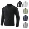 Top Men's Autumn Half-zip Men's Long-sleeved T-shirt Men's Breathable Elastic Outdoor Sports and Leisure