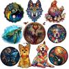 Animal Jigsaw Puzzles 300pcs Wooden for Adults Kids Birthday Gifts Unique Owl Puzzle Family Games Toys Wooden Puzzles 2023