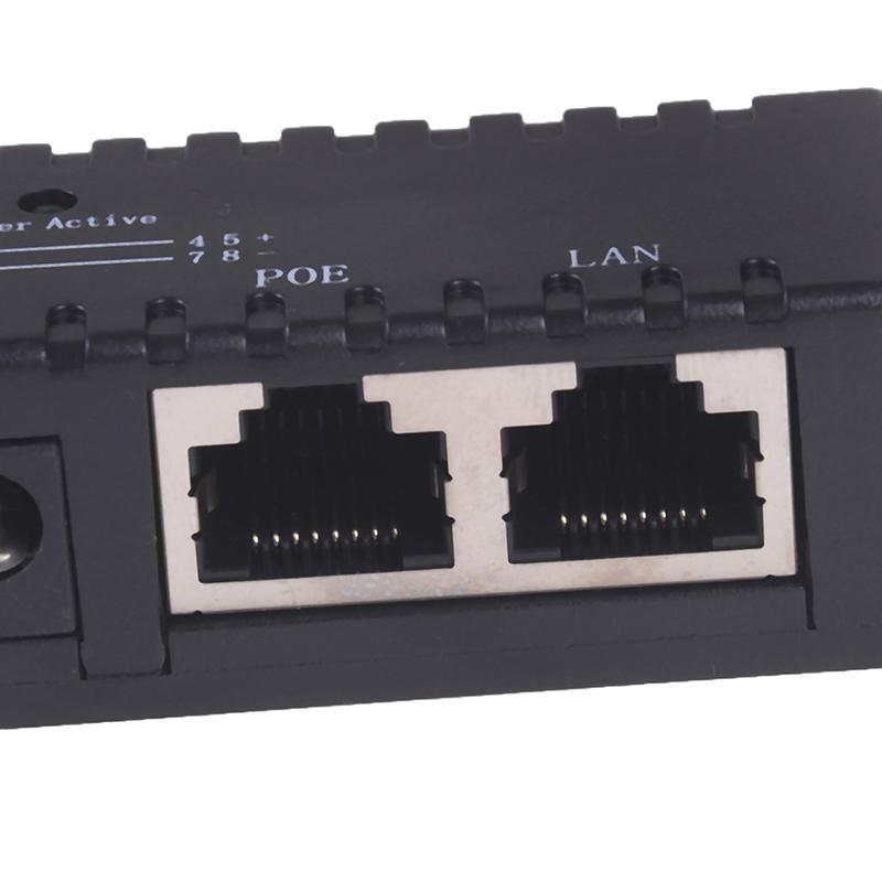 Passive Poe Injector For Ip Camera Voip Phone Netwrok Ap Device 12V - 48V