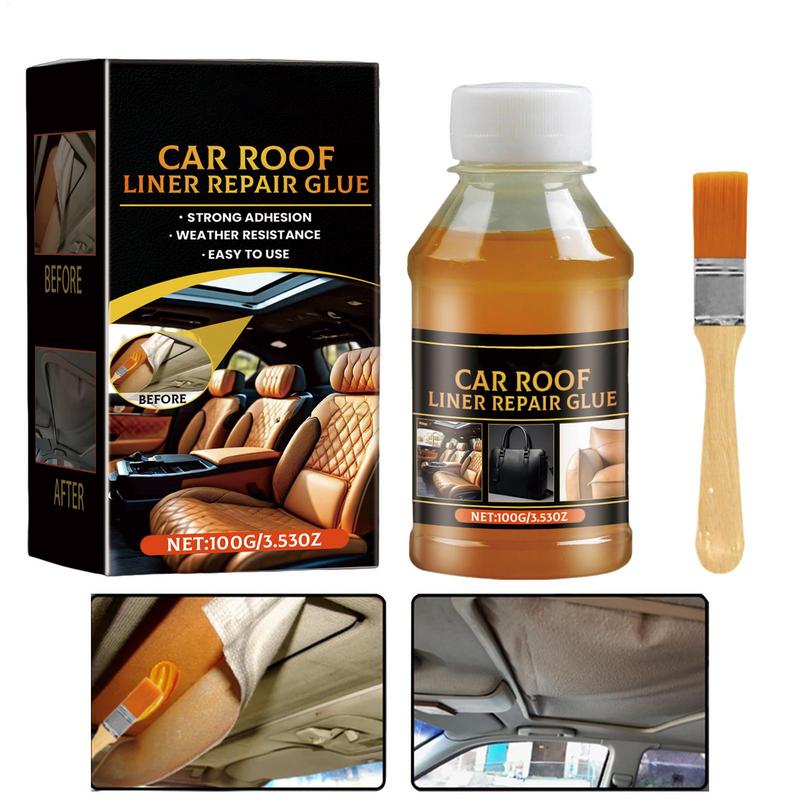 Cars Headliner Fabric Glue Artificial Leather Glass Glue All-Purpose Wooden Crafts Adhesive Quick Drying Cloth Roof Repair Glue