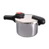 Pearl Metal One Hand Pressure Cooker IH Compatible Stainless Steel Pressure Switchable Recipe Included Saving Cook 4.5L H-5436