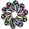 Golf Head Cover Iron Cover for Irons Made of Neoprene Stretchable Numbered 10 Piece Set 4-9 P, A, S, X Shark