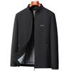 Spring and Autumn New Jacket Men's Stand Collar Casual Jacket Business Dad Wear Middle-aged Jacket