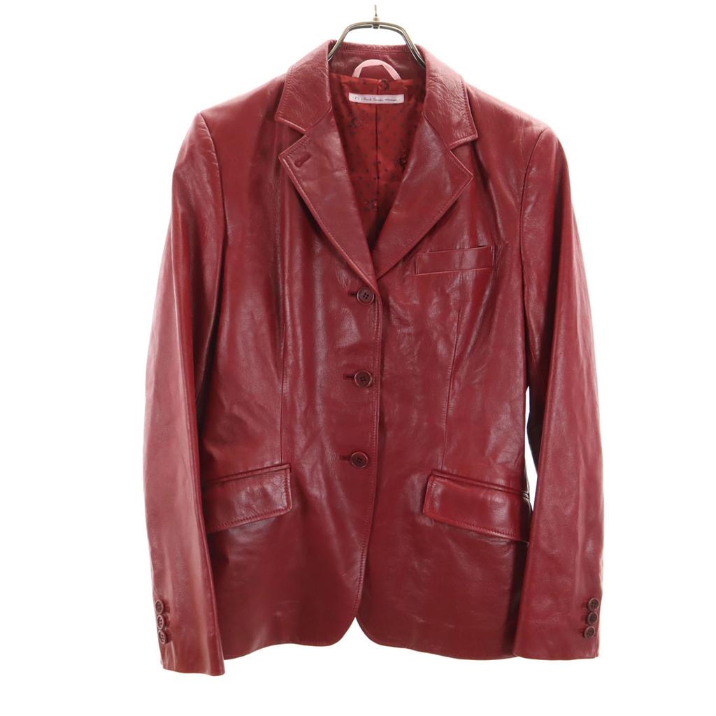PS Paul Smith Leather Jacket 42 Red Series Women Used