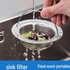 Universal Stainless Steel Kitchen Sink Garbage and Vegetable Filter