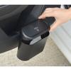 Car Trash Bin Hanging Vehicle Garbage Dust Case Storage Box Black ABS Square Pressing Type Trash Can Auto Interior