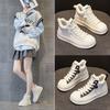 Shell Head High-top Shoes 2025 Autumn and Winter New Leather Casual Little White Shoes Popular Sports Korean Version Tide Martin Boots Women