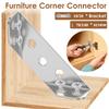 20/50Pcs Furniture Corner Connector Stainless Steel Corne Bracket Universal Triangle Corner Brace with Screw Angle Brackets