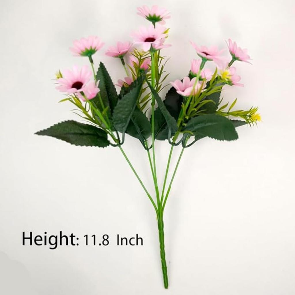 3 Pcs Real Touch Artificial Daisy Flowers Fake Bouquet for Home Decorations Simulated Flowers Faux Floral Daisy Bouquet Pack for Decor