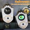 Animated Eyeball Halloween Doorbell with Spooky Sounds LED Hanging Doorbell Front Door Haunted House Halloween Decor Prank Props
