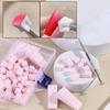 1 Box Soft Nail Sponges For Ombre Powder Gradient Effect Makeup Foam Nail Art Sponges Brush With Grabbing Pen Manicure Tools