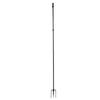 Ground Flag Pole 10 FT Thickened Stainless Steel Outdoor Flagpole with 5 Prong Base for Garden Yard