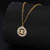 New 2024 Evil Greek Eye Lucky Collar Stainless Steel Chain Necklaces Gold Chain Design for Men Ladies Gold Chain