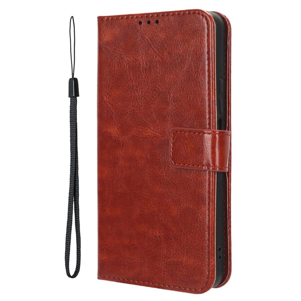 For Samsung Galaxy M35 5G Wallet Case Crazy Horse Texture Leather Stand Phone Cover