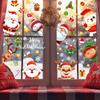 Christmas Stickers Nine Colours Double Sided Static Window Glass Stickers Christmas Day Decoration Supplies