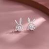 Rabbit Niche Design Earrings for Women's New Summer Light Luxury Earrings Cute