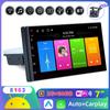 1 Din Adjustable Universal Car Stereo Radio Android 7 Inch Touch Screen FM GPS Navigation Apple Carplay Android-auto