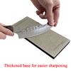 New Thickened Non-slip Base Diamond Stone Kitchen Knife Sharpening System Tool 15 Degree Sharpener Whetstone Leather Polishing