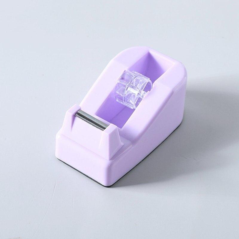 Plastic Tape Dispenser Office Desktop Tape Holder Cutter School Stationery Office Supplies Accessories Packing Tools