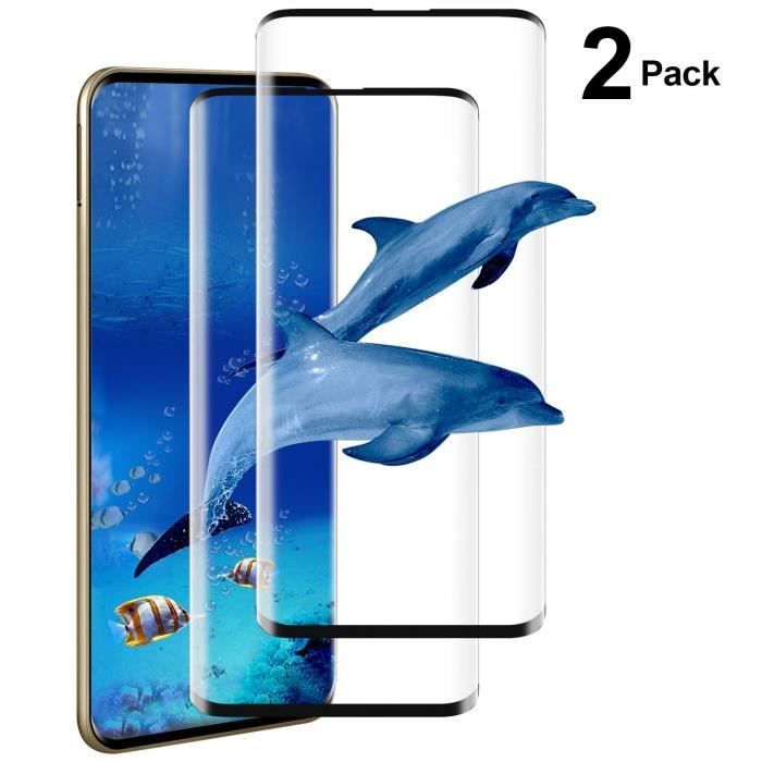 2 Pcs For Samsung Galaxy S10 Tempered Glass Screen Protector Film Full Coverage 9H Anti-Scratch High Definition