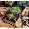 Leather Journal Tree of Life - Genuine Leather Notebooks For Women - Beautiful Journal For Sketches Book Traveling Book Blank Spell Book