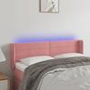 VidaXL LED Headboard Bedroom Furniture Double Bed Accessory Head of Bed Frame Interior Pink 3123429