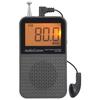 Ohm Radio Portable Pocket Radio Disaster Prevention Radio AudioComm LCD Display Pocket Radio Digital Tuning Wide FM Compatible Ohm Electric (OHM)