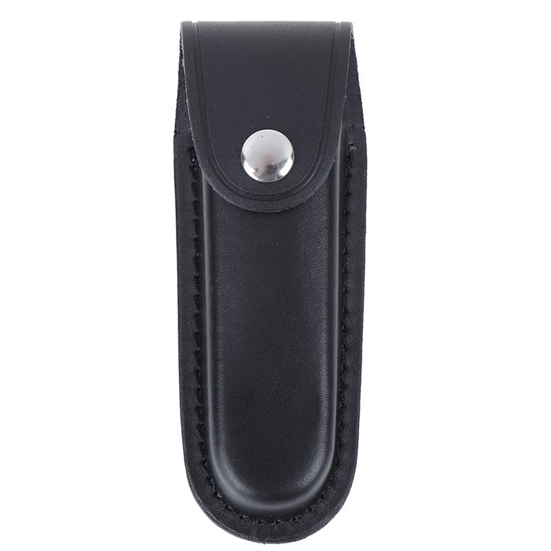 1PC Portable Cowhide Leather Knife Sheath Scabbard General Folding Knife Sheath Holster Durable
