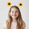 Anti-slip Headband for Children and Adults, Cartoon Sunflower Decor, Spring Design, Teeth, Plastic, Lightweight, Hair Hoop