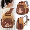 Cute Cartoon Capybara Backpack Kindergarten Children School Bag Casual Daypack Travel Large Capacity Schoolbag For Kid Gifts