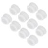 Uxcell Flush Type Round Silicone Hole Plugs for Kitchen 18mm Pack of 10 Snap-in Use, Diameter, White,