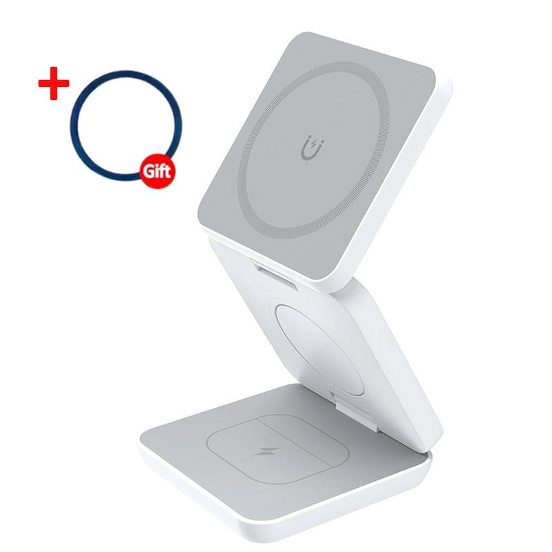30W 3 In 1 Magnetic Wireless Charging Station For  Watch 7 6 Samsung Galaxy Watch 6 5 4 Active 2 For iPhone Samsung Charger
