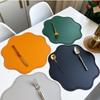 Dining Table Mat Placemat Table Silicone Table Mat Carpet Substrate On the Table Jewelry Embossed Leather Placemats Circular