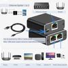 Ethernet Splitter 100Mbps High Network Gigabit Ethernet Distributor Universal Plug-Play Speed Splitter LAN Splitter