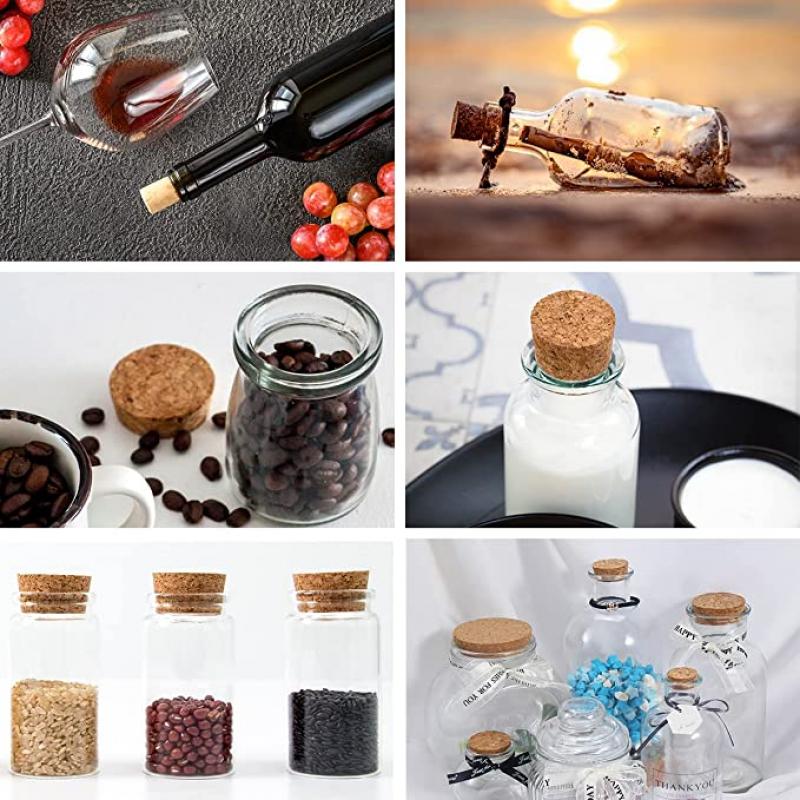 5/100pc Tops DIA 8mm To 58mm Wooden Cork Lab Test Tube Stopper Kettle Pudding Bottle Cork Cap Burette Tube Wood Plug Cork Stopper